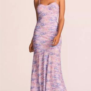 LoveShackFancy Zaya Floral Fit-&-Flare Maxi Dress